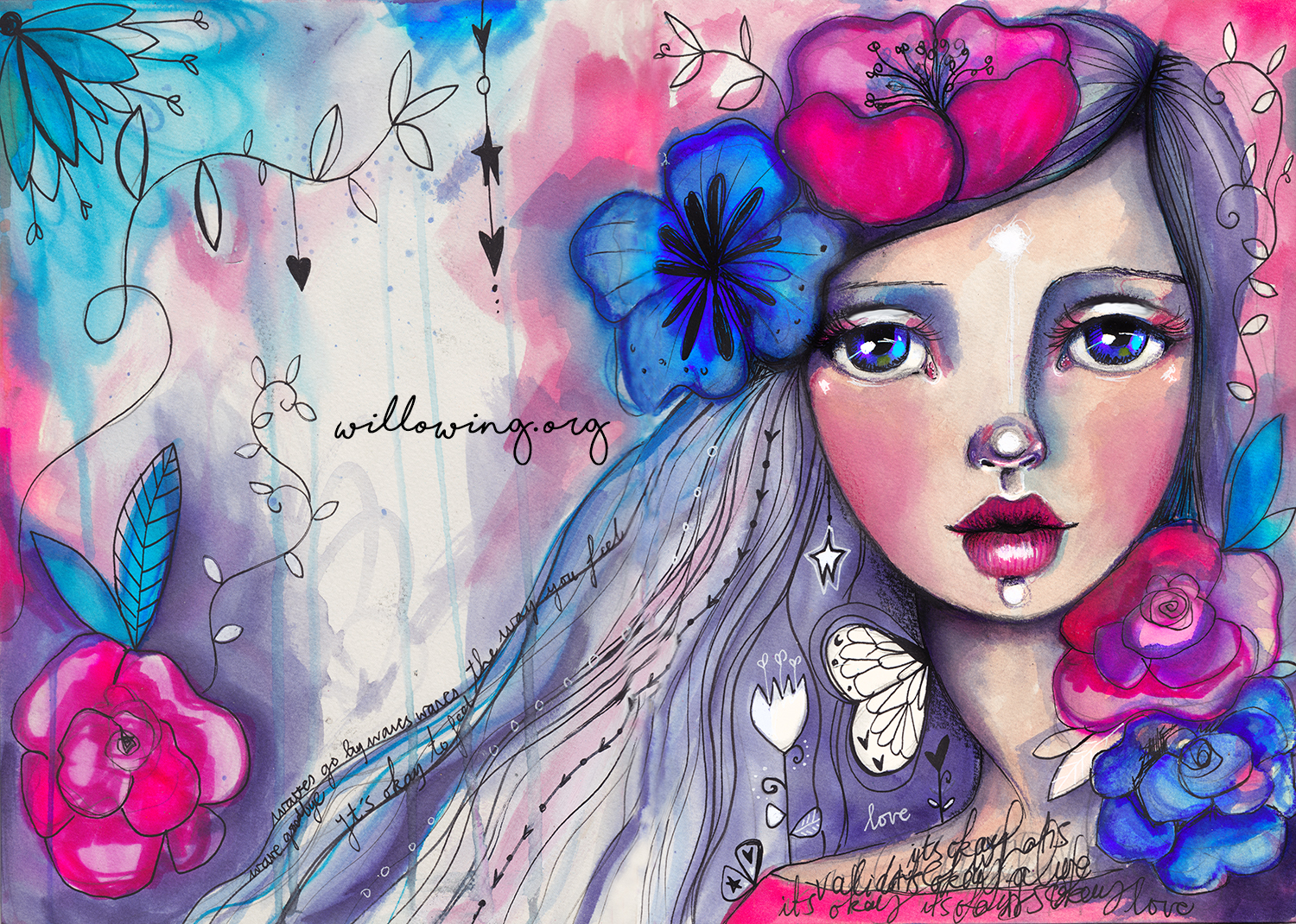 She draw well. Роспись Яковлевой Натальи. Авторская мастерская Натальи Яковлевой. Bloomer Art. She Blooms.