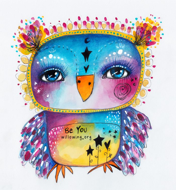 Be You! Quirky Bird - Original Painting