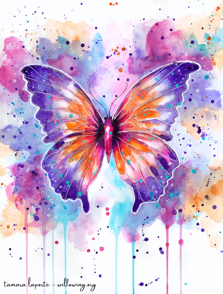 Butterfly Divine - Original Painting - Willowing Arts