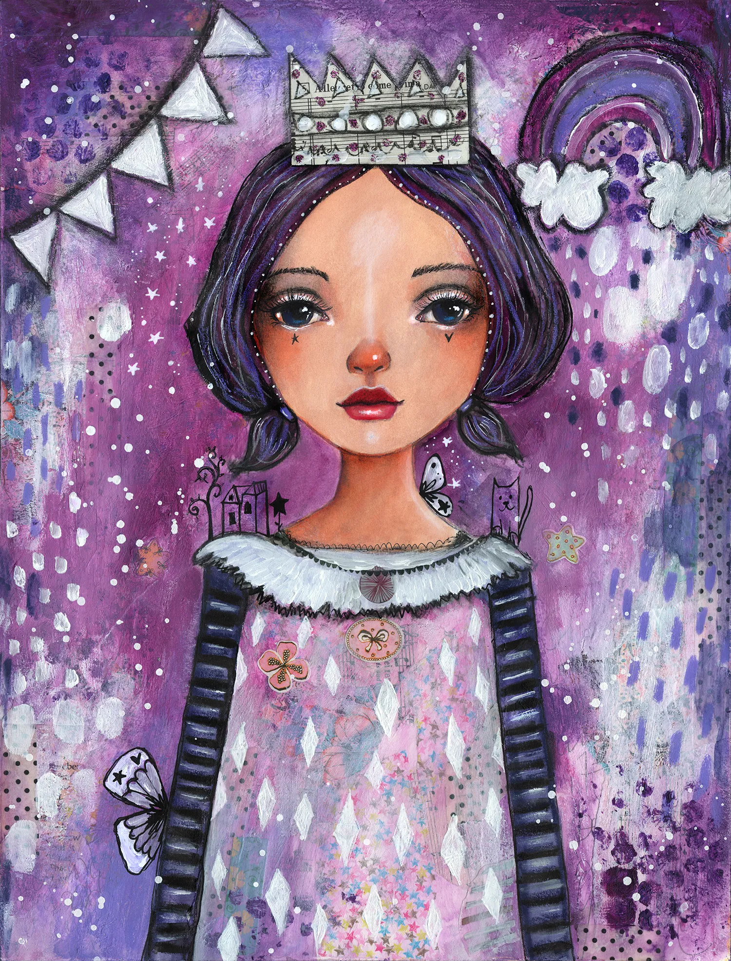 Stripes and Rainbows - Original Painting